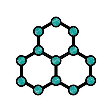 moleküler yapısı izole simgesi