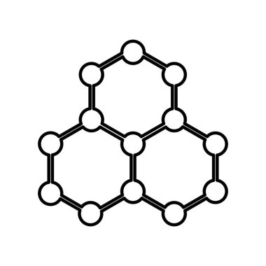 moleküler yapısı izole simgesi