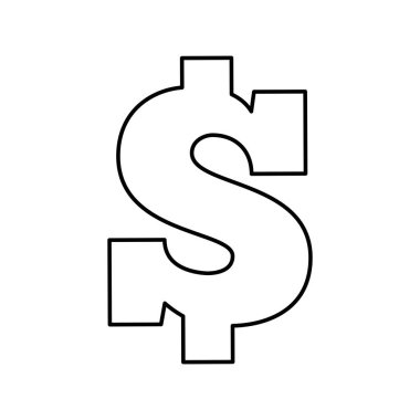 para sembol izole simgesini