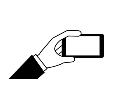 eller kullanıcı akıllı telefon simgesi