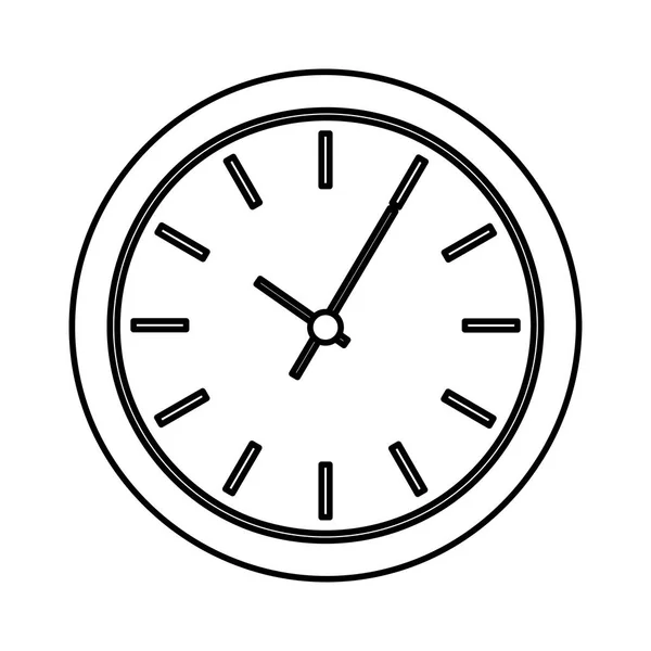 Horloge montre icône isolée — Image vectorielle