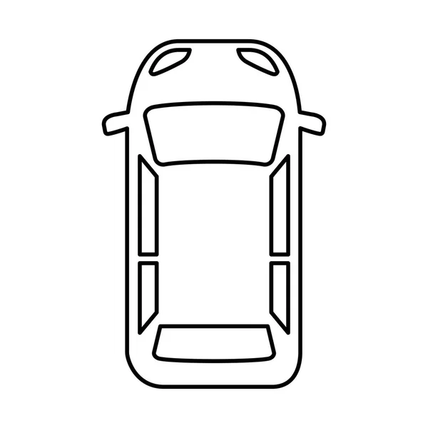 Autó jármű elszigetelt ikon — Stock Vector
