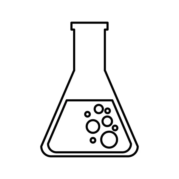Tube test laboratorium ikonen — Stock vektor
