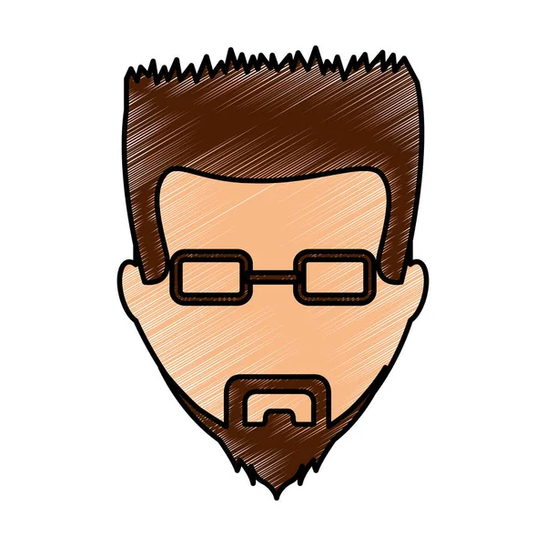 Hombre de negocios avatar carácter icono — Vector de stock