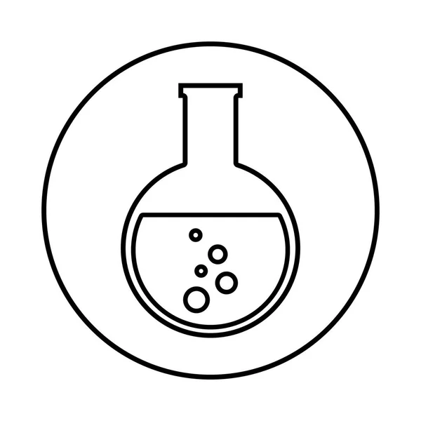 Tubo prueba laboratorio icono — Vector de stock