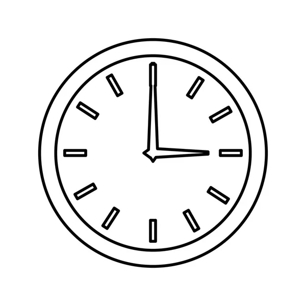 Geïsoleerde klokpictogram horloge — Stockvector
