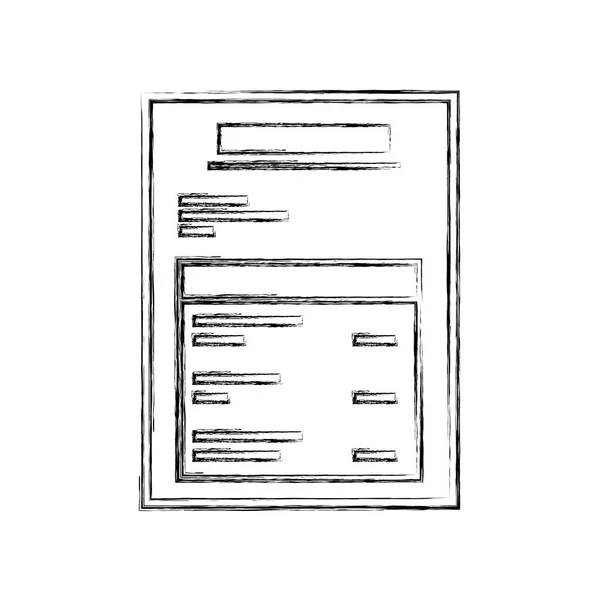 Ikona na białym tle papieru dokumentu — Wektor stockowy