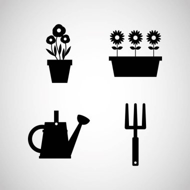 Güzel bahçe düz kutsal kişilerin resmi