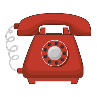 telefon hizmeti izole simgesi