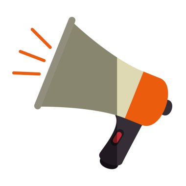 izole megafon ses simgesini