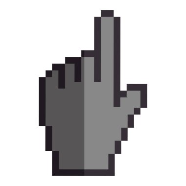 el işaretçisi izole simgesi