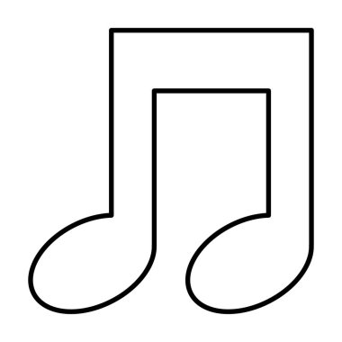 müzik Not izole simgesi