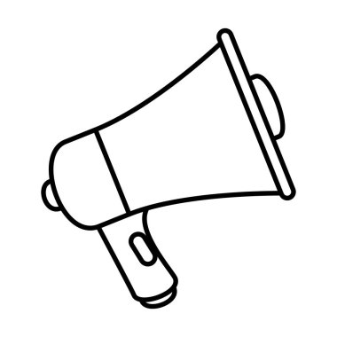 izole megafon ses simgesini