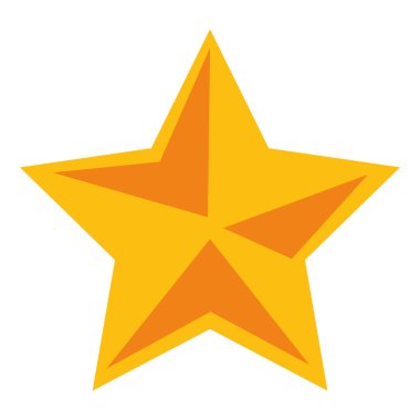 yıldız dekoratif izole simgesi