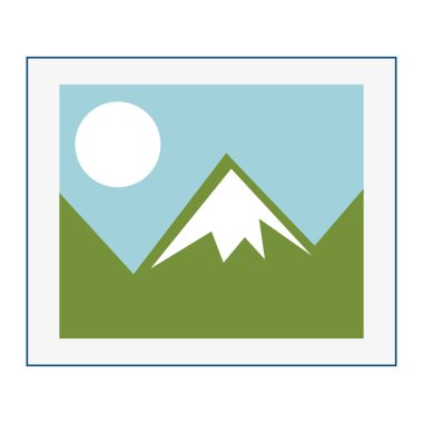 resim dosyası izole simgesi