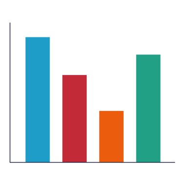 Barlar istatistikleri izole simgesi