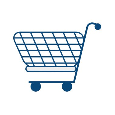 alışveriş sepeti izole simgesi