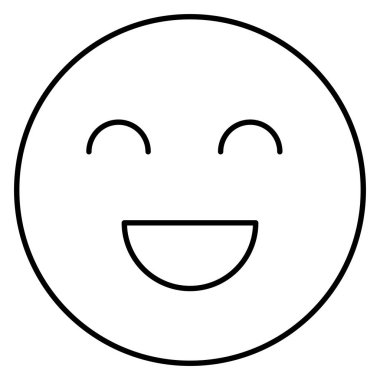 yüz ifade izole simgesi