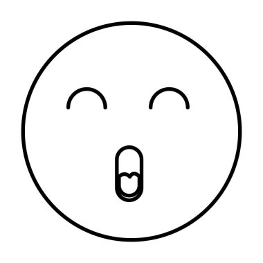 yüz ifade izole simgesi