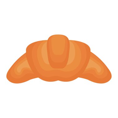 lezzetli kruvasan ekmek izole simgesi