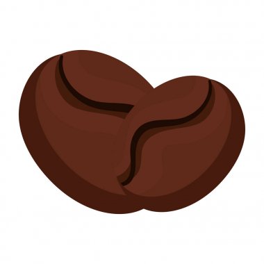 kahve taneleri izole simgesi