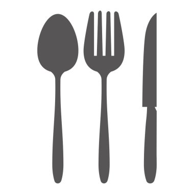 çatal bıçak takımı izole Icon set