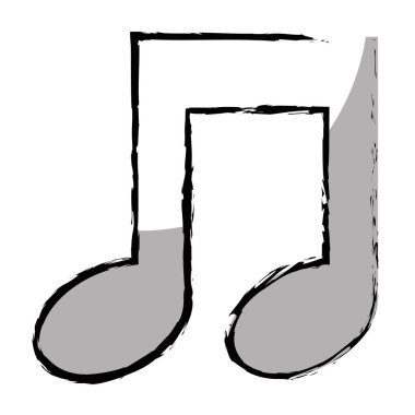 müzik Not izole simgesi