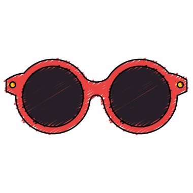 güneş gözlüğü yaz izole simgesi