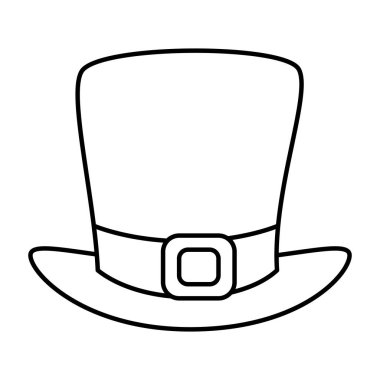 cüce cin şapka izole simgesi