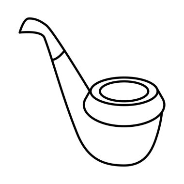 Boru ahşap izole simgesi