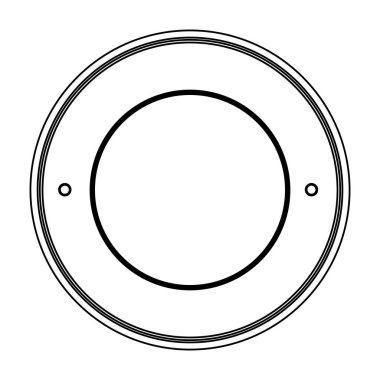 Daire mühür damgası simgesi