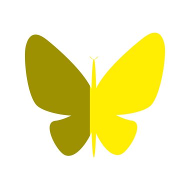 şirin kelebek izole simgesi