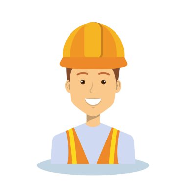 profesyonel inşaat adam karakter