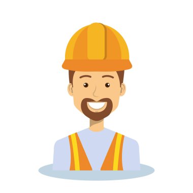 profesyonel inşaat adam karakter
