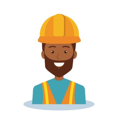 profesyonel inşaat adam karakter