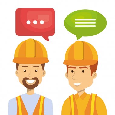 profesyonel inşaat insanların karakterleri konuşuyor