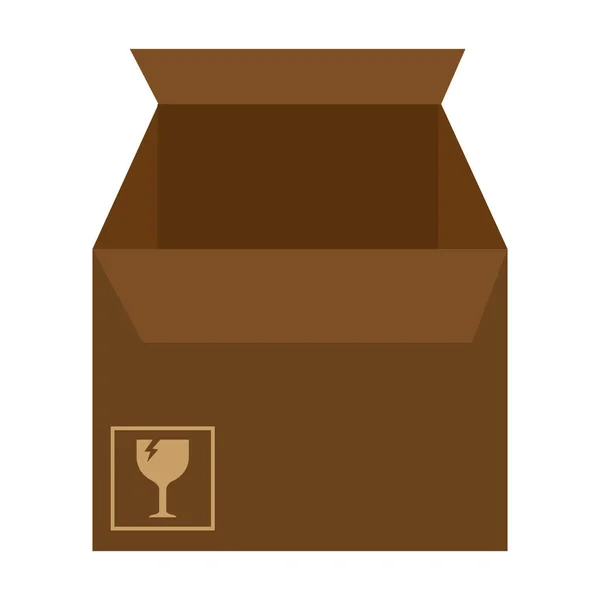 Carton box packing icon — Stock Vector