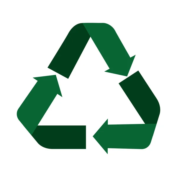 Pfeile recyceln Symbolsymbol — Stockvektor