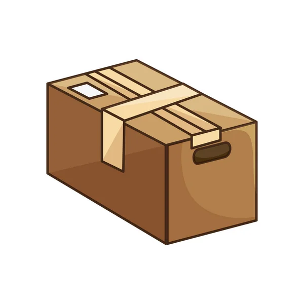 Verpackungssymbol aus Karton — Stockvektor