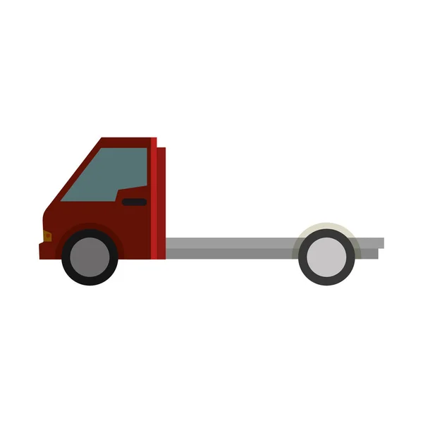 Delivery truck vehicle isolated icon — Stock Vector