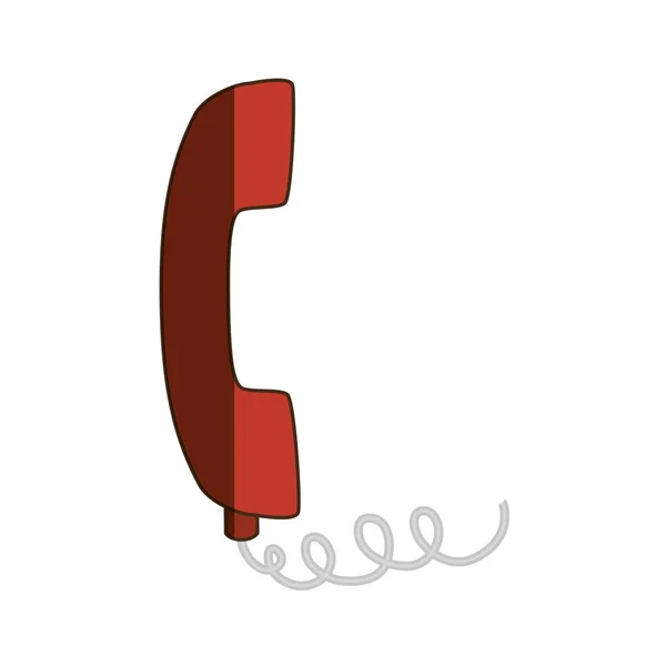 Serviço de telefone ícone isolado — Vetor de Stock
