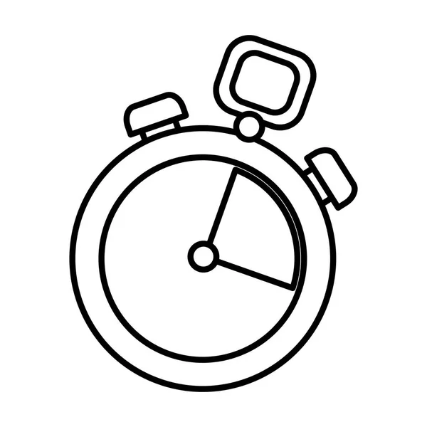 Хронометр смотреть изолированный значок — стоковый вектор