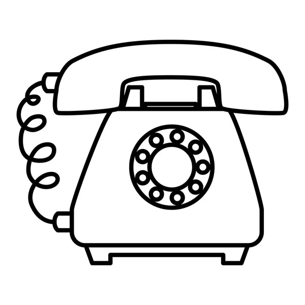 Servizio telefonico isolato icona — Vettoriale Stock