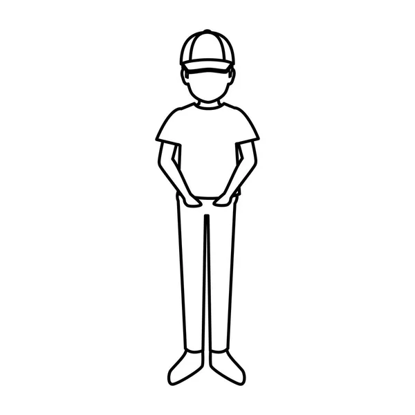 Trabalhador de entrega ícone avatar — Vetor de Stock