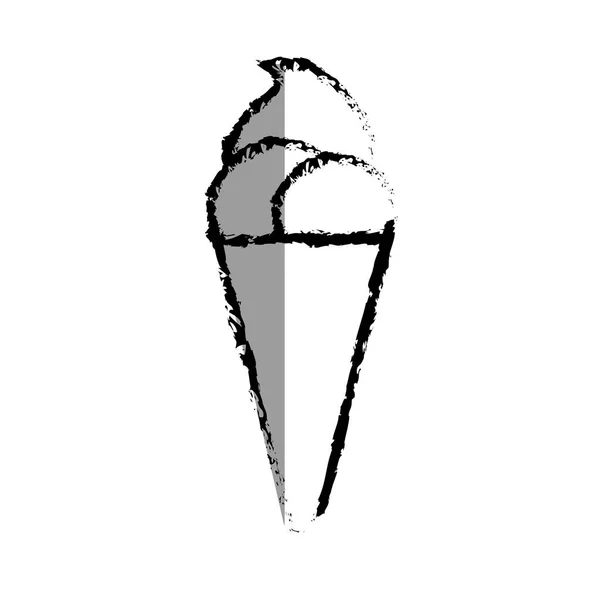 아이스크림 고립 된 아이콘 — 스톡 벡터