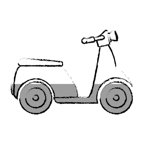 Moto scooter icono aislado — Vector de stock