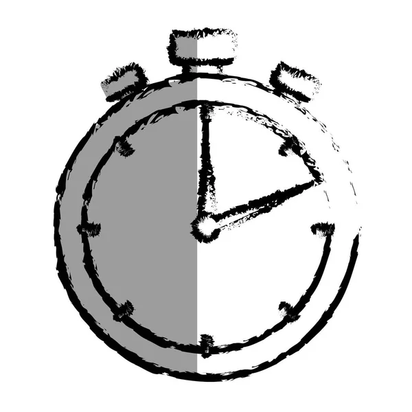 Chronometer horloge geïsoleerde pictogram — Stockvector