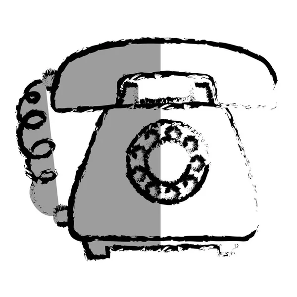 Serviço de telefone ícone isolado — Vetor de Stock