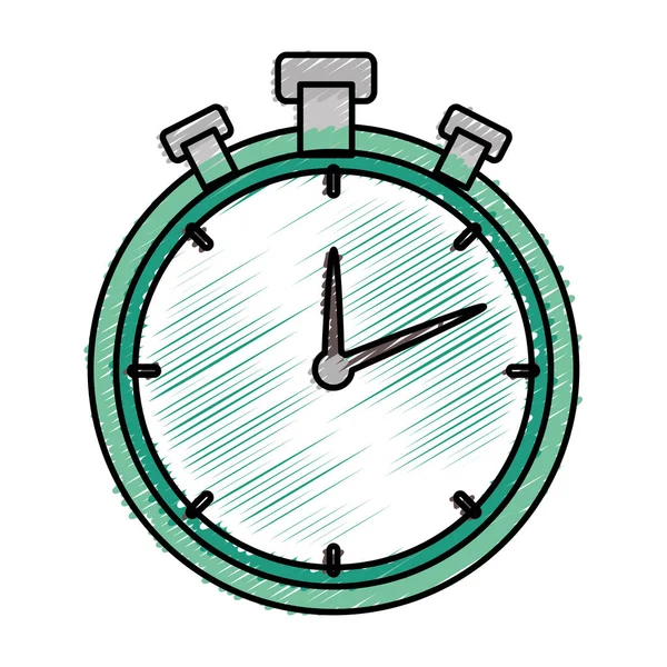 Reloj cronómetro icono aislado — Vector de stock