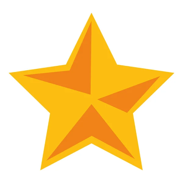 装飾的な分離の星のアイコン — ストックベクタ